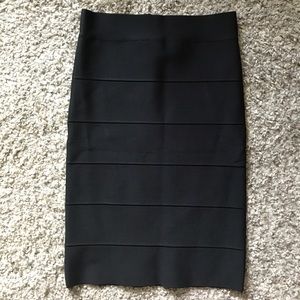 BCBGMaxAzria black pencil skirt